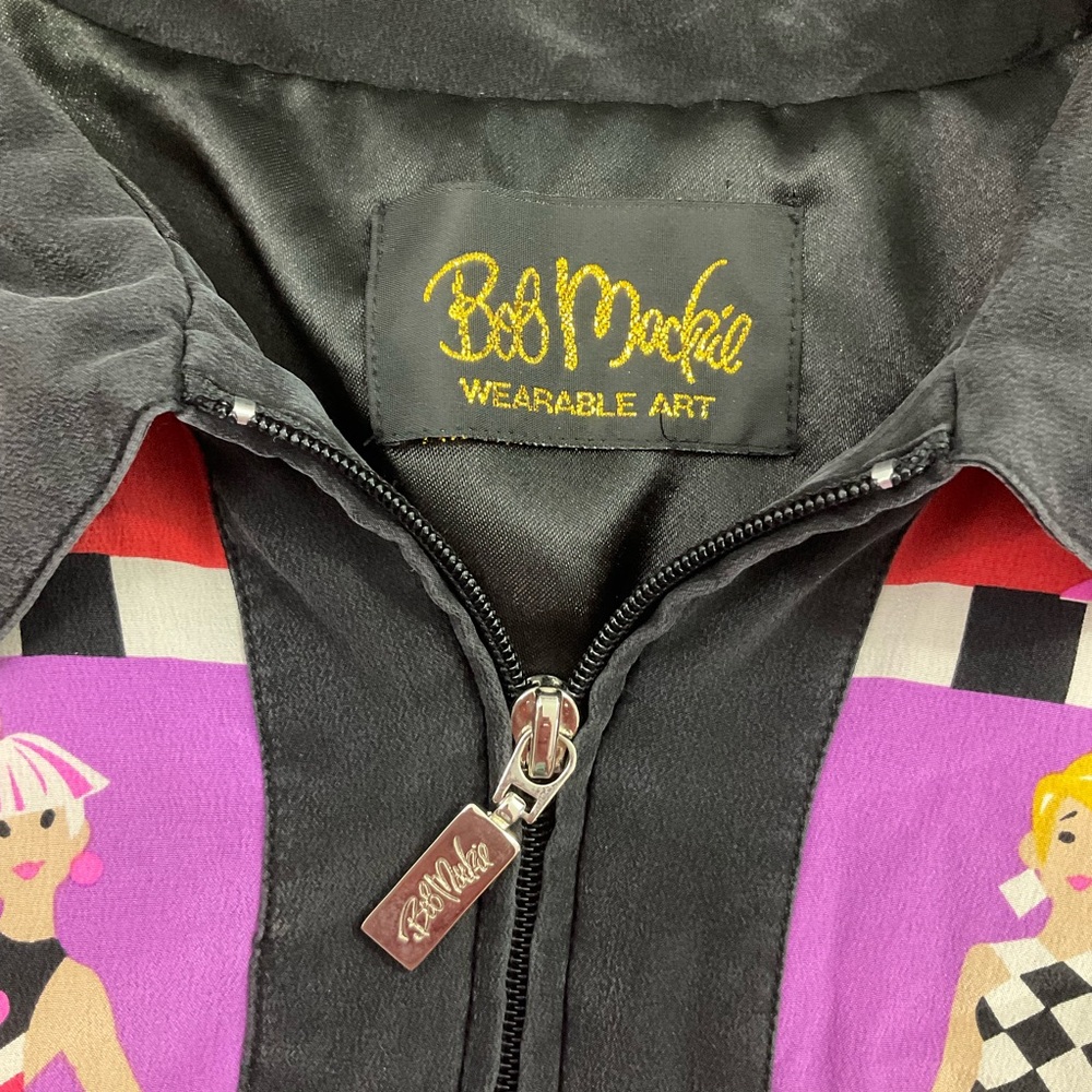 Vintage Bob Mackie Wearable Art Jacket Sz L - Picture 4 of 6